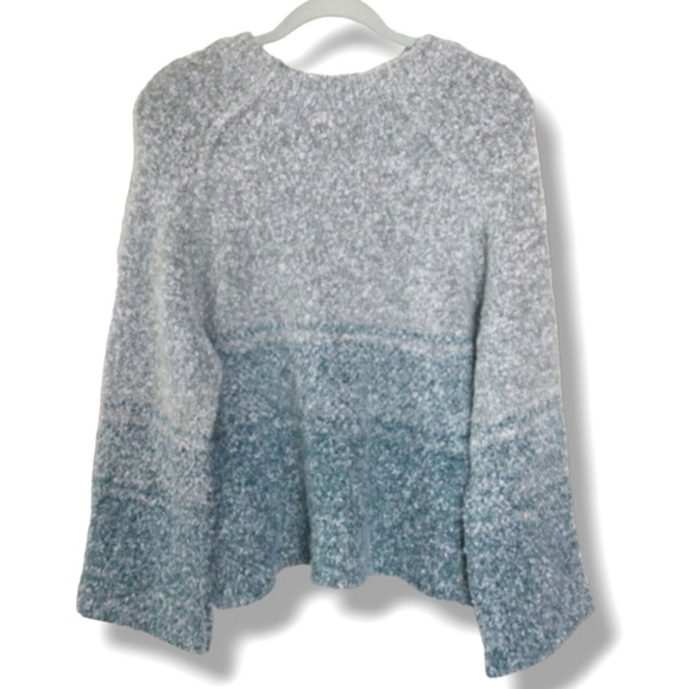 NWOT Free People BFF Cocoon Dip Dye Sweater In Green Size Small Retail $98 - Picture 5 of 7